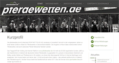 Desktop Screenshot of pferdewetten.ag